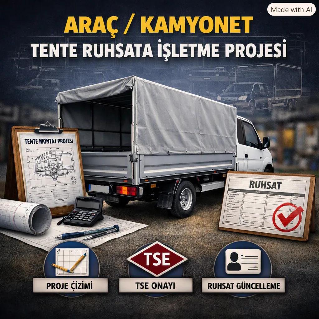 Araç/Kamyonet Tente Ruhsata İşletme Projesi