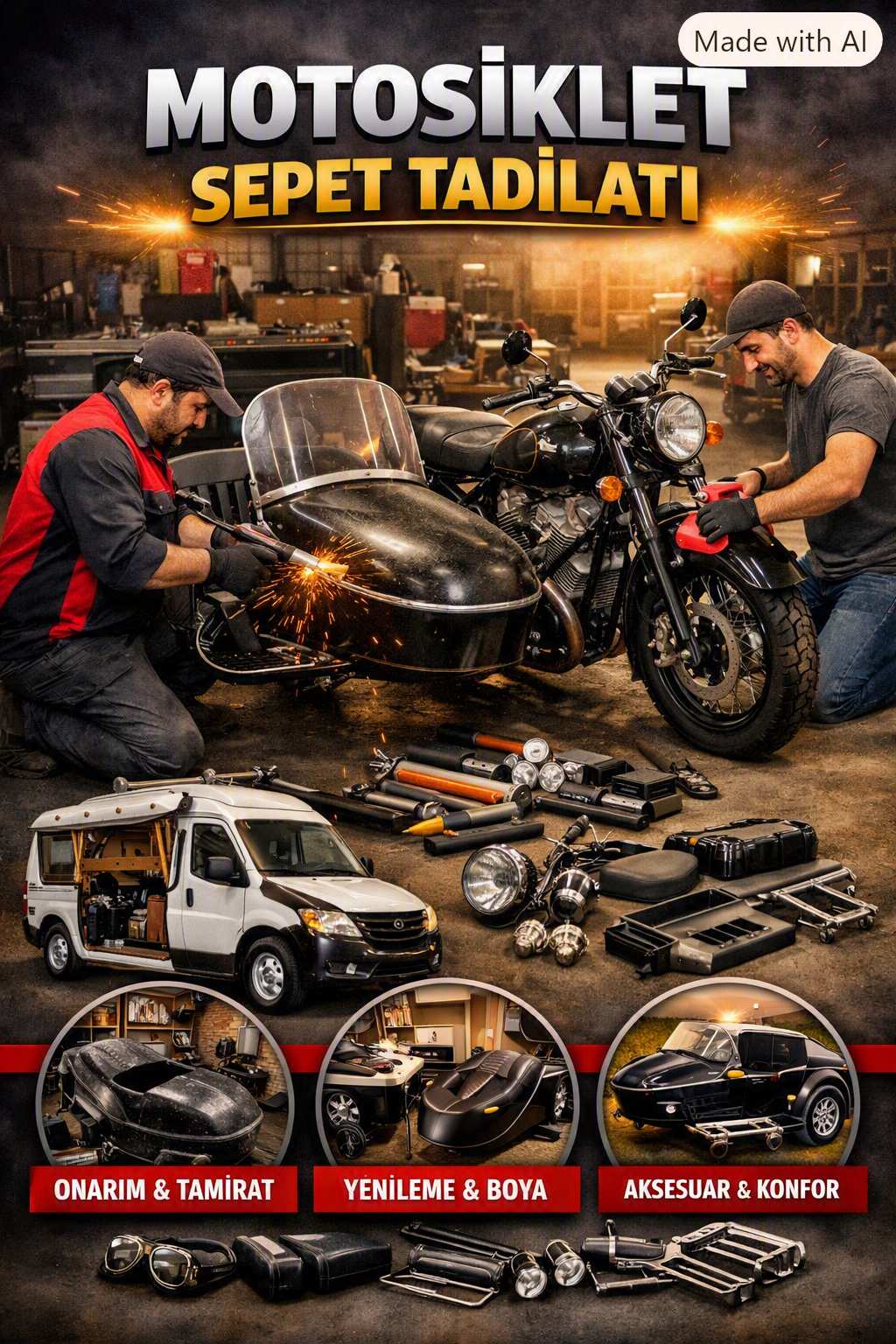 Motorsiklet Sepet Tadilatı