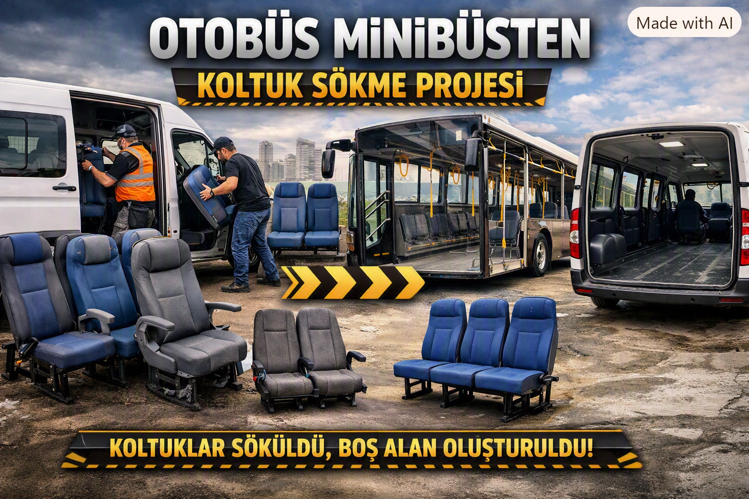 Otobüs Minibüsten Koltuk Sökme Projesi